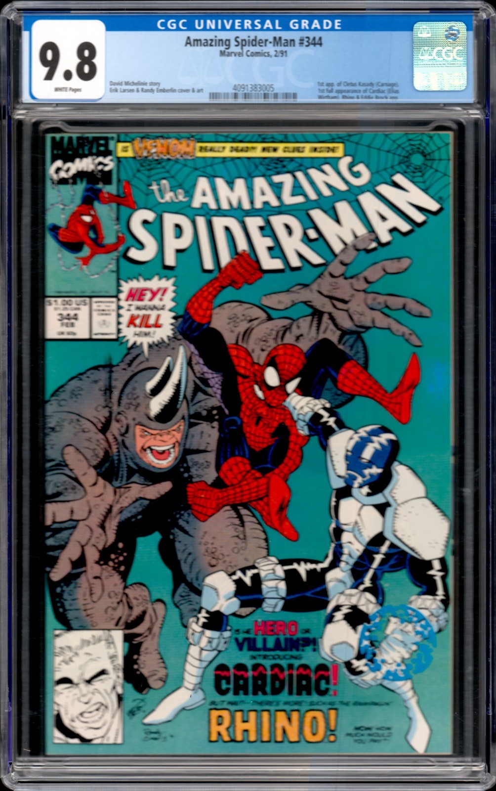 アメコミリーフ Amazing Spider-Man #344 CGC 9.2 アメコミリーフ Amazing Spider-Man #344 CGC 9.2 アメコミリーフ