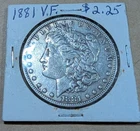 1881 Morgan Silver Dollar Very Fine