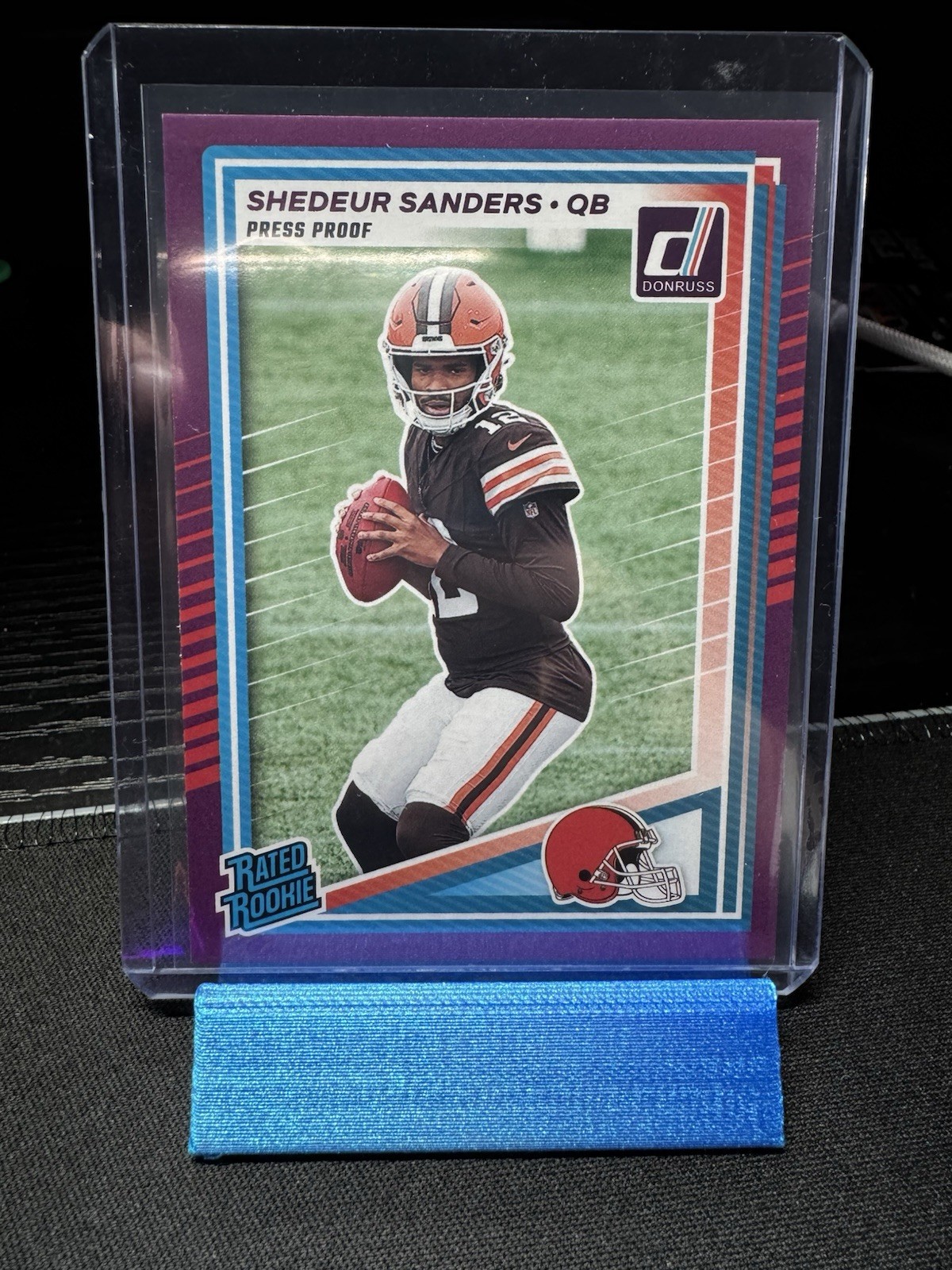 2025 Panini Donruss - Rated Rookie Shedeur Sanders #306 Purple Press Proof (RC)