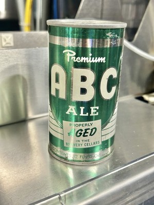 Premium ABC Ale Pull Tab Beer Can Florida Stamp Eastern Brew Co Hammonton, NJ.