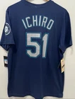 Nike Seattle Mariners Ichiro Suzuki Shirt Sz. M NEW Cooperstown Collection HOF