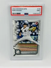 Roki Sasaki 2022 Bowman NPB PSA 9 MINT Marines Chiba Lotte - Dodgers #133