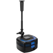 VIVOHOME 4 in 1 Pond Filter System 1370 GPH Pump Light