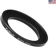 Metal Step Up Ring Filter Adapter, Anodized Black Aluminum 40.5mm-52mm, 40.5-...