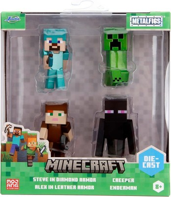 Minecraft 2,5 Zoll Druckguss Figuren 4 Stück (Welle 3)