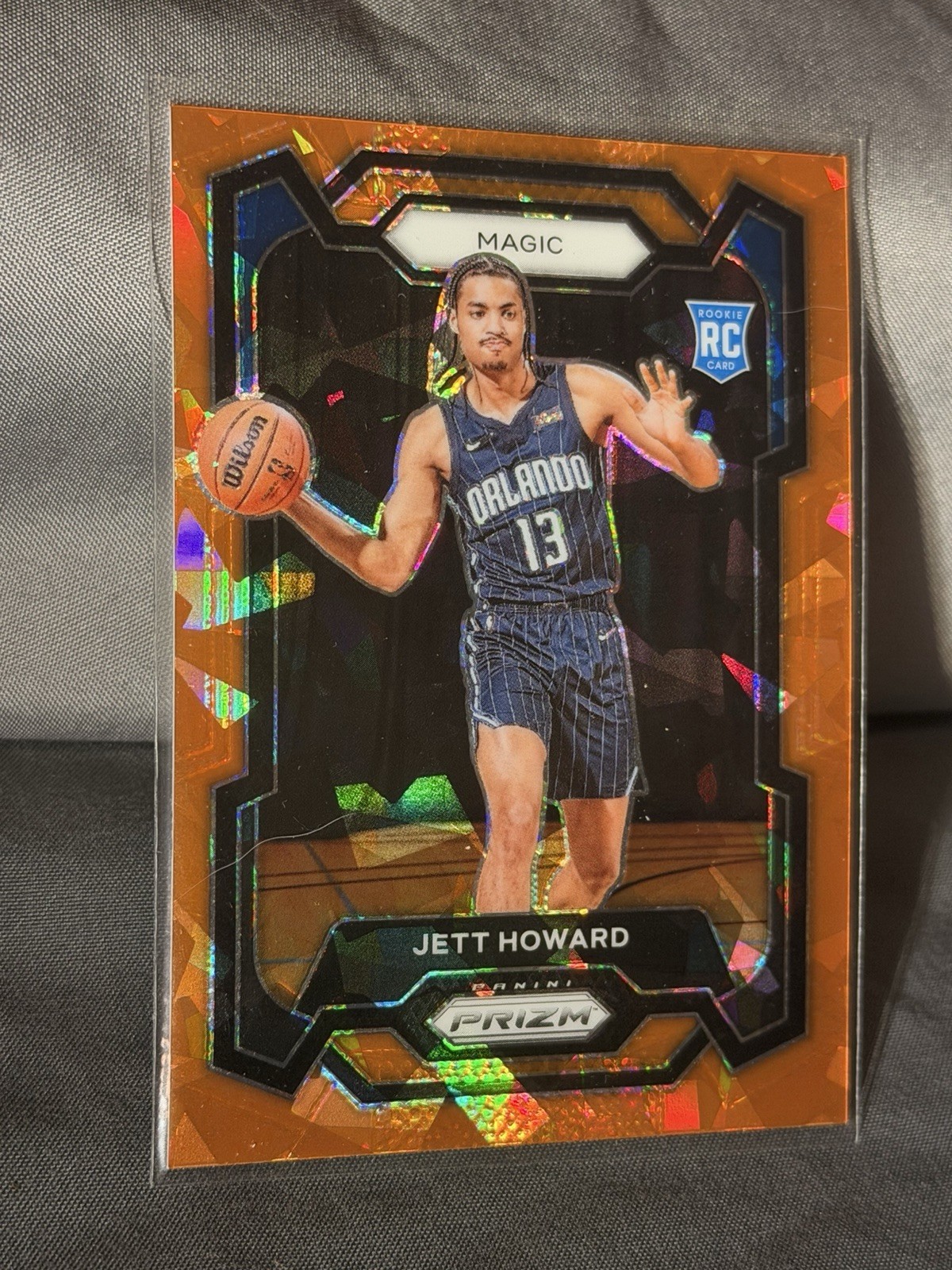 2023-24 Panini Prizm - Jett Howard #132 Orange Prizm /49 (RC)