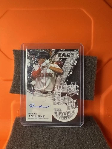 2026 Topps Series 1 75 Years Of Topps Die-cut Auto  3/10 Roman Anthony Rc
