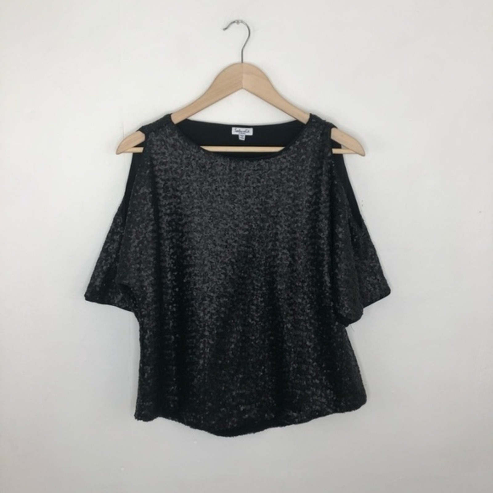 Splendid Sequin Cold Shoulder Top - image 2