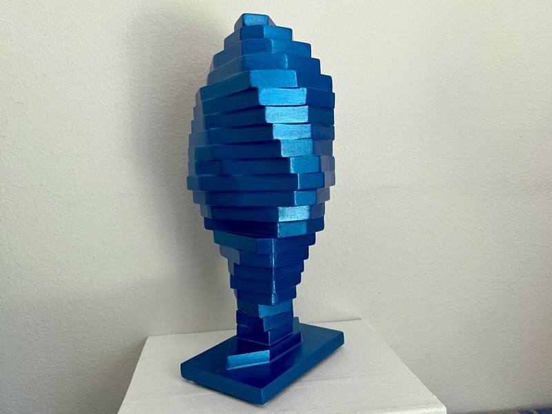 Original Abstract Sculpture No Reserve Neo Constructivism Cubism Modernism OOAK