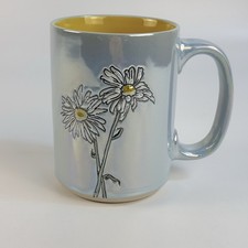 Spectrum Iridescent Daisy Floral Ceramic Mug ...