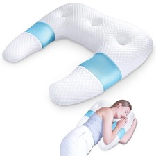 Side Sleeper Pillows for Adults, U Shaped Body Pillow for Pain Relief, Orthop...