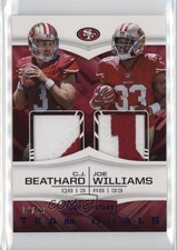2017 Panini Rookies & Stars Team Duals Prime /49 CJ Beathard Joe Williams 06xk