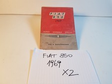 Manuale libretto uso manutenzione Fiat 850 Super Special originale non copia '69