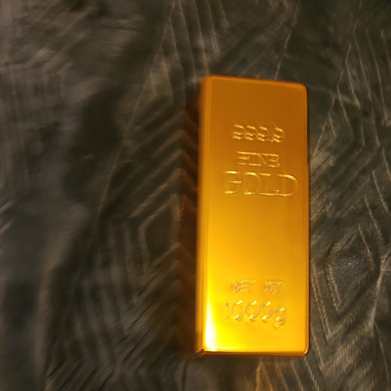 Fake Gold Bar Toy Mini Fake Golden Brick For Craft Bullion Gold Bar Prop Decor