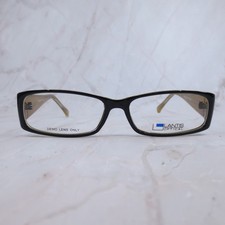 Lantis Optical L6002 52-14-130 BLK Black Rectangular Eyeglass Frames Womens