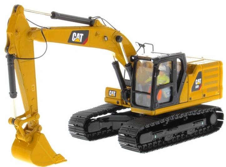 CATERPILLAR 320 modèle réduit de collection en boîte métal pour cadeau de Noël et anniversaire