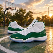 MEN - Size US Jordan 11 Retro White Green CT8012-113 Michigan State
