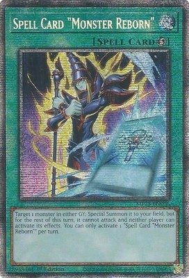 Yugioh! Spell Card ''Monster Reborn'' - MP25-EN006 - Starlight Rare - 1st Edition 