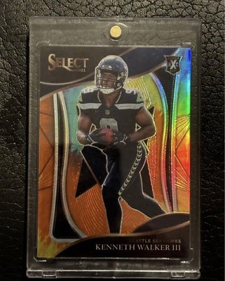 2021 PANINI SELECT TIE-DYE PRIZM XRC #407 KENNETH WALKER III (RC) /25