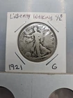 1921-P Walking Liberty Half Dollar G (Key Date)