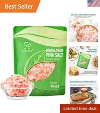 Coarse Pink Salt - Resealable 16 oz Pouch for Culinary Excellence