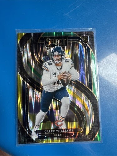 2024 Select Premier Level Caleb Williams #114 Green & Yellow Shock Prizm (RC)