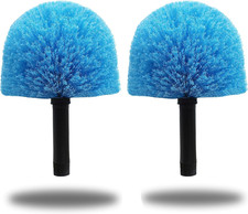 2 Pack Blue Twist-On Cobweb Duster Head Brush // Spider Web Brush for Outdoor