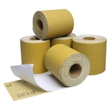 Total 25 Yards 2-3/4" Wide PSA Continuous Sanding Paper Roll - 80, 120, 220, ...