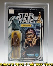 Vintage Kenner Star Wars Carded 12 Back-A Chewbacca Action Figure AFA 75 NR