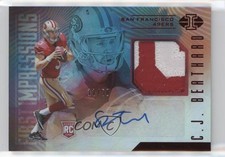 2017 Panini Illusions Trophy Collection Red 11/50 CJ Beathard #127 Auto 0v0