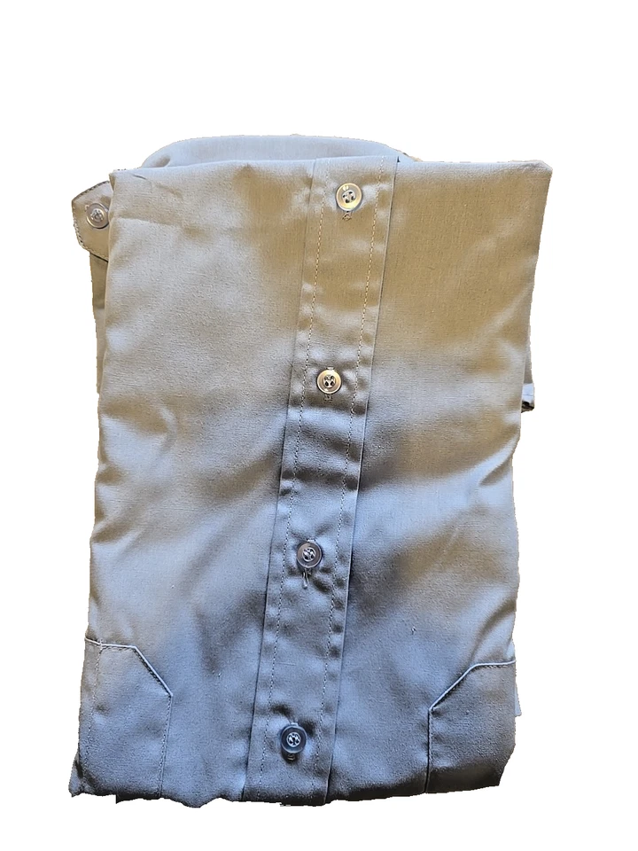 Liberty Uniform Shirt Men's Blue 732MPB 16.16.5 SS  - Image 4 of 4