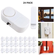 24 Pack Home Safety Wireless Alarm System Burglar Security Door Window Sensor