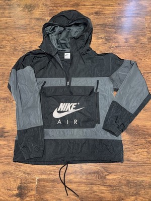 Nike Air Men s Medium  Unlined Anorak Black DD6406-355 Hooded Jacket