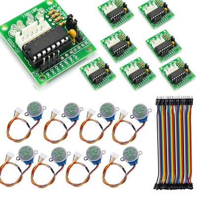 8er Stepper Motor Schrittmotor 5V 28BYJ-48 mit 8 Treiberplatinen für Arduino