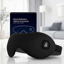 Heated Eye Mask, Cordless Dry Eye Mask Washable Warm Eye Compress Mask