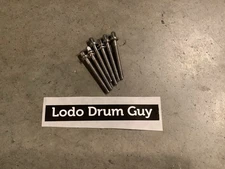 (6) Pearl Tom Drum Tension Rods w WASHERS #BI6