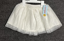 Cat  Jack Girl's Skirt Tutu Layered White 4T