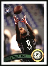 2011 Topps #409 D.J. Williams RC Green Bay Packers