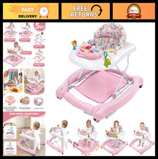 Foldable 5-in-1 Baby Activity Walker Rocker - Bouncer, Push Walker, Adjustable