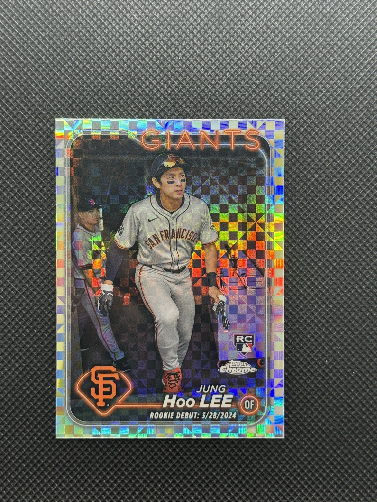 2024 Topps Chrome Update X-Fractor Rookie Debut (RC) #USC185 Jung Hoo Lee