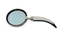 Botanica Handheld Magnifying Glass with Cream and Black Horn Handle