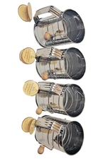 Mrs. Anderson's Baking (Lot of 4) 28014 Stainless Steel 3-Cup Sifter w/ Crank
