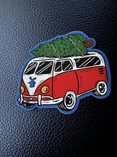 Dutch Bros Coffee DECEMBER 2025 Minibus Christmas Tree Sticker Free Shipping