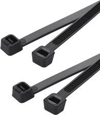 Zip ties 16 inch black Cable ties 100 pcs/Pack outdoor use wire ties with 60 ...