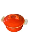 GRISWOLD RED CAST IRON ENAMEL DUTCH OVEN FOR CHILI SOUFFLÉ VERY GOOD CONDITION