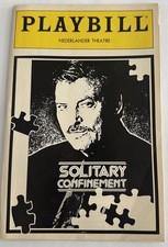 Stacy Keach in Solitary Confinement Playbill OPENING NIGHT November 8, 1992