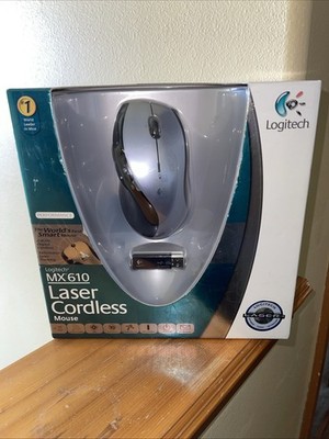 RARE NEW OLD STOCK Logitech MX 610 MX610 Wireless Cordless Smart Laser Mouse