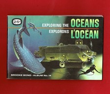 1974 CANADA BROOKE BOND - EXPLORING THE OCEANS - TEA TRADE CARD SET  (XZ01)