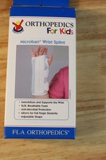 FLA Orthopedics For Kids Microban Wrist Splint-Infant-Left-Blue-22-300210-NEW