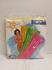 Vintage 2005 INTEX The Wet Set Inflatable Pool Air Mat Float 72 x 27" Green NOS